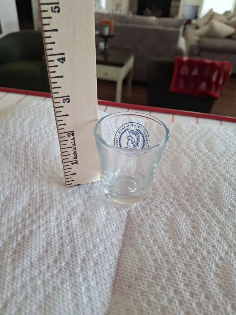 UNCG Greensboro Shot Glass Blue Logo 2oz NCAA College Barware Fan Collectible